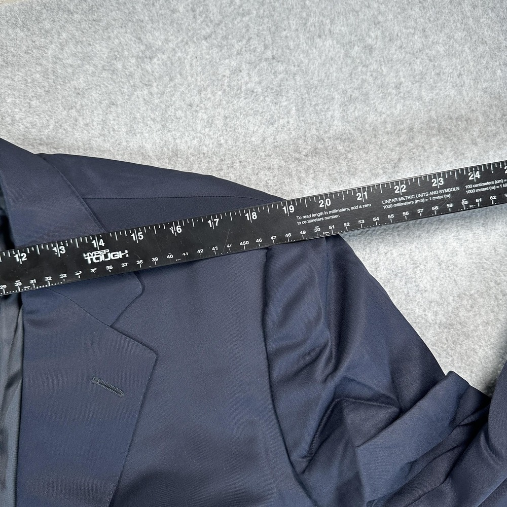 Ermenegildo Zegna Suit Blazer Pants Mens 44 36x27 Blue Wool 2 Piece Italy - Picture 3 of 16